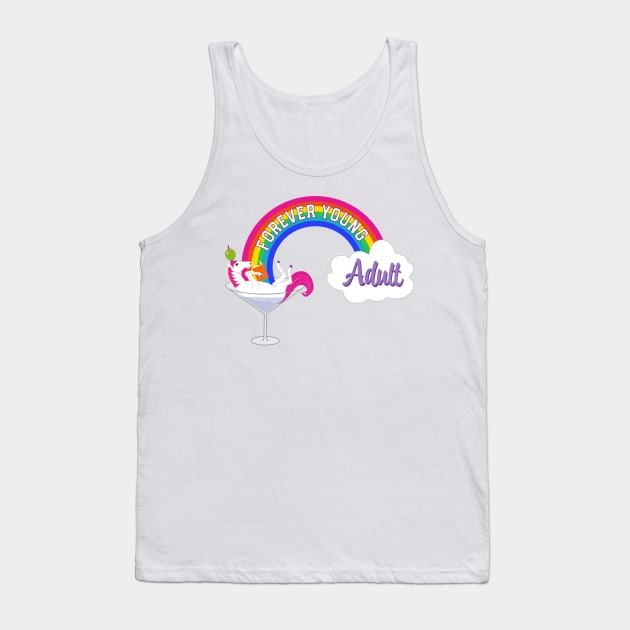 Forever Young Adult Official Logo Tank Top by 4everYA